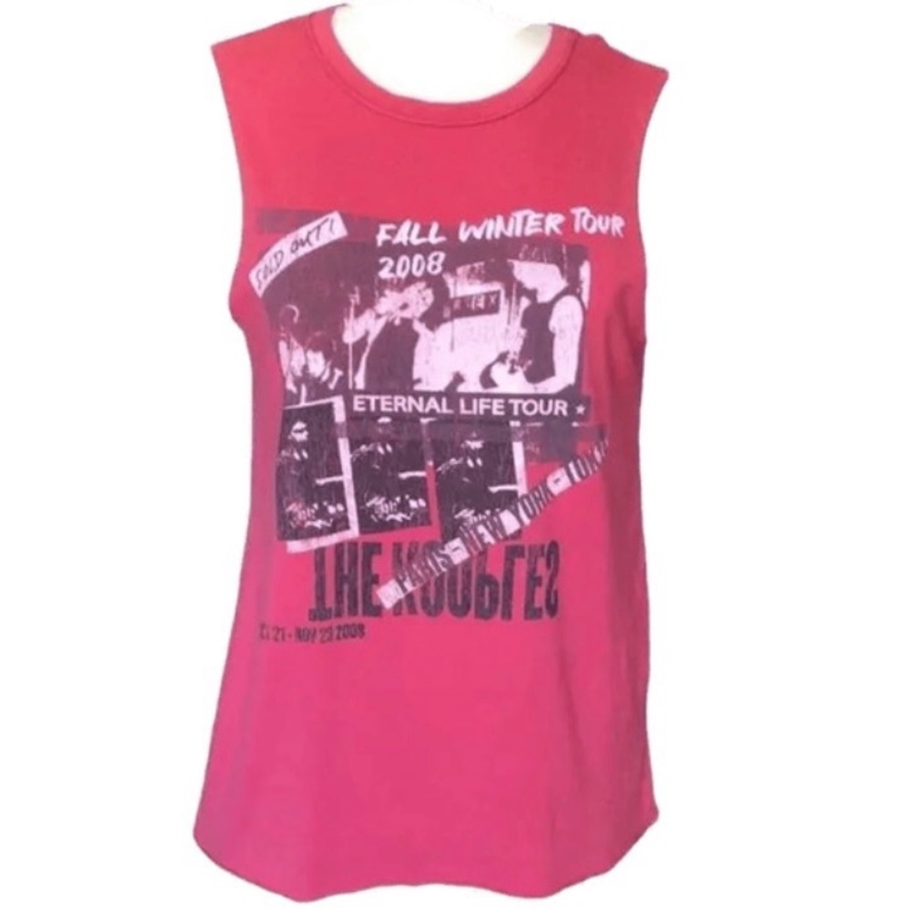 The Kooples Red Graphic Muscle Tee